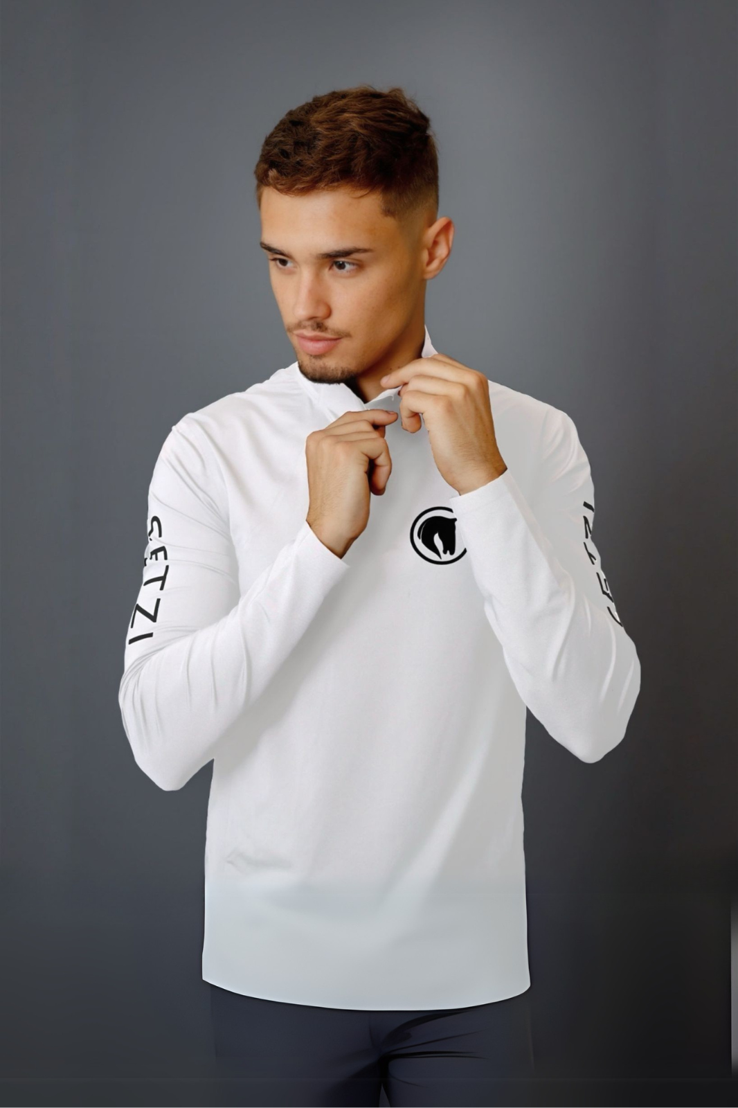 WHITE TECHNICAL T-SHIRT FOR MEN