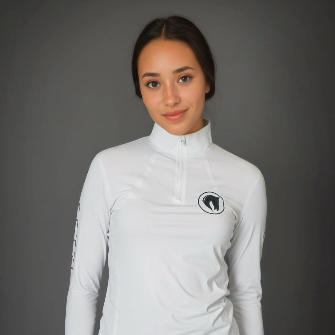 Women's white technical t-shirt