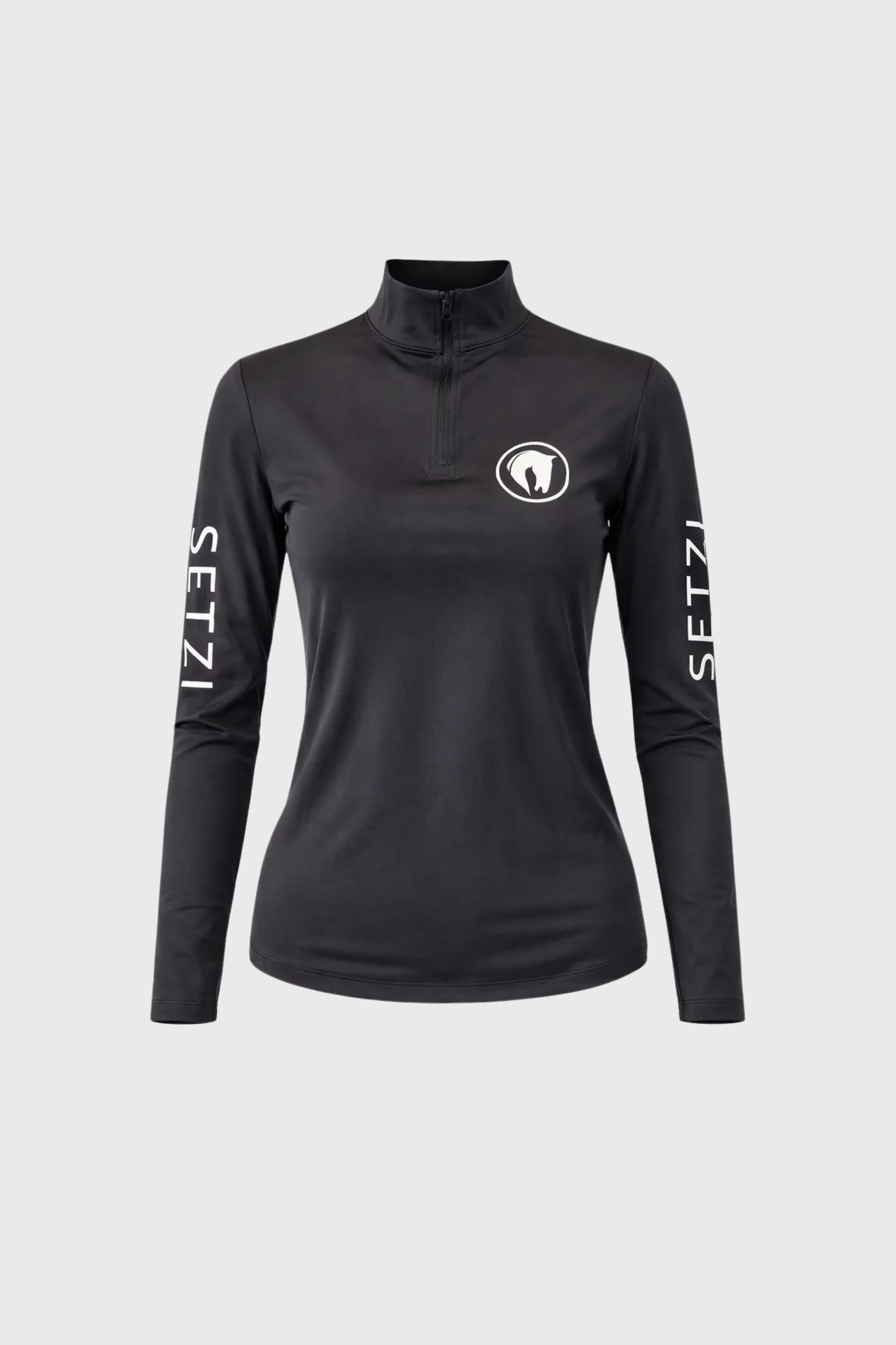 Women's black technical t-shirt