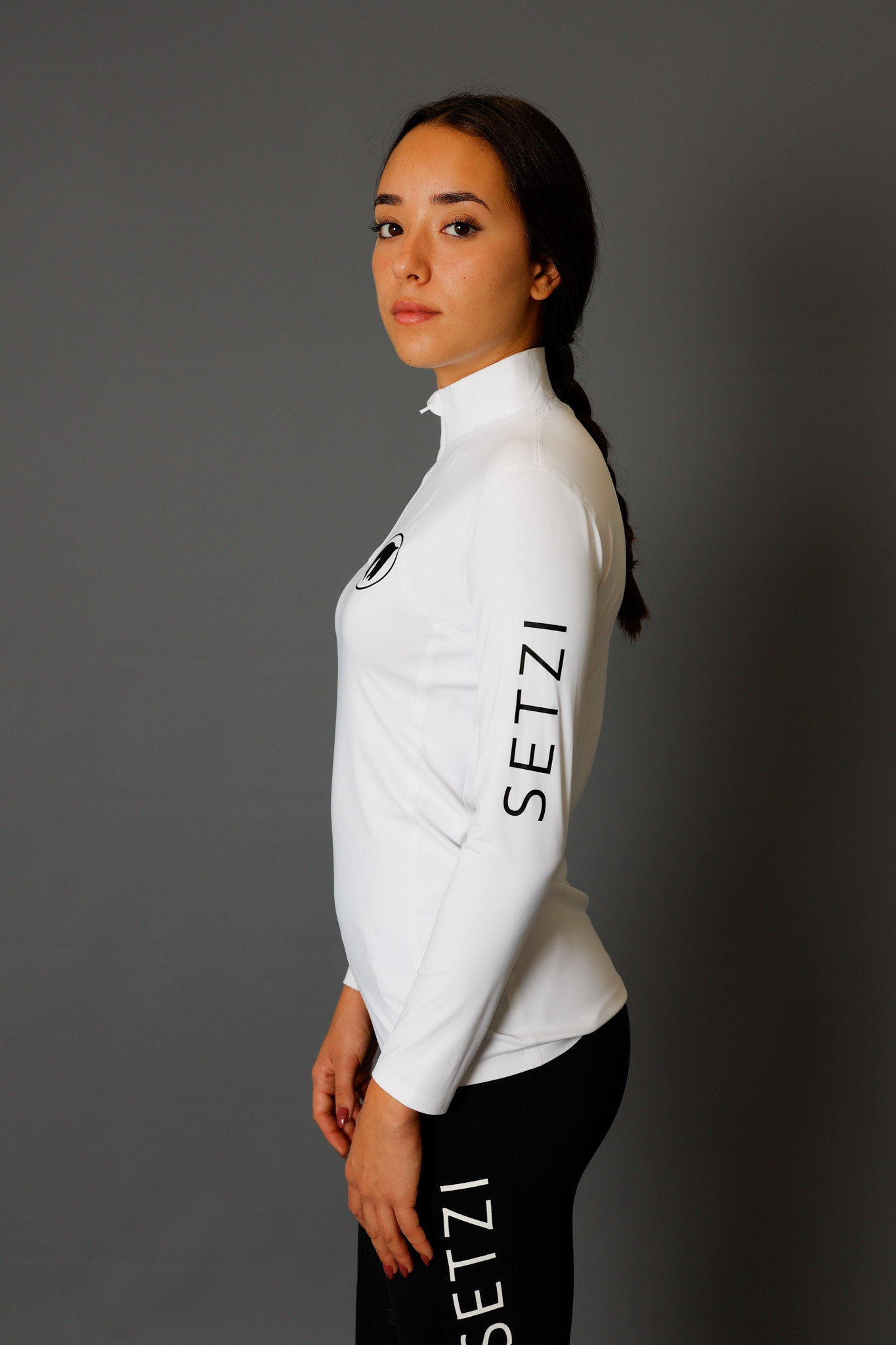 Women's white technical t-shirt